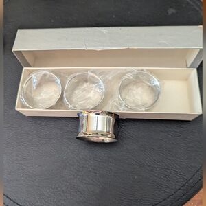 Gerity Vintage Set Of 4 Silverplate Napkin Rings